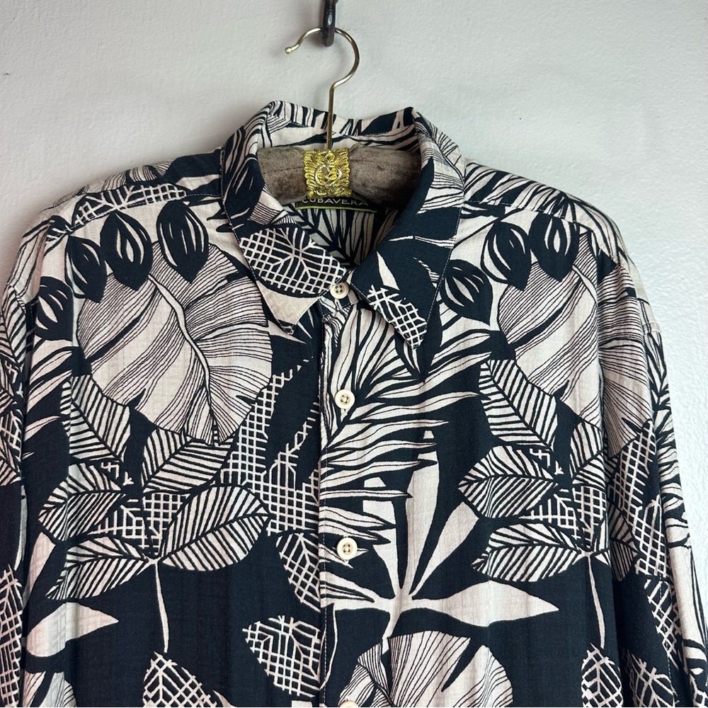 Cubavera Men’s Floral Shirt Sleeve Button-Down Shirt Sz XXL - Picture 2 of 6